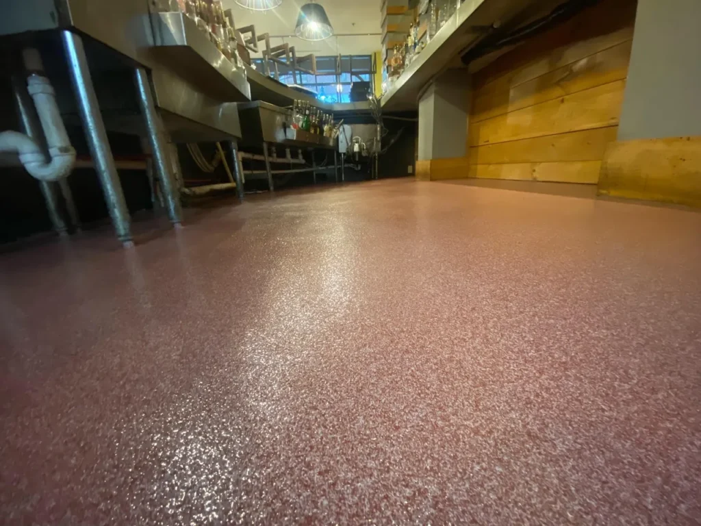 broadcast quartz seamless flooring